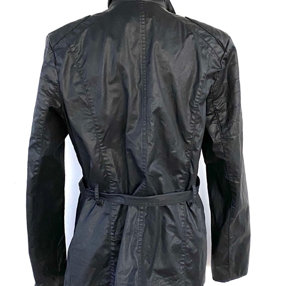 Black Coated Canvas Jacket - Picture 5 of 6